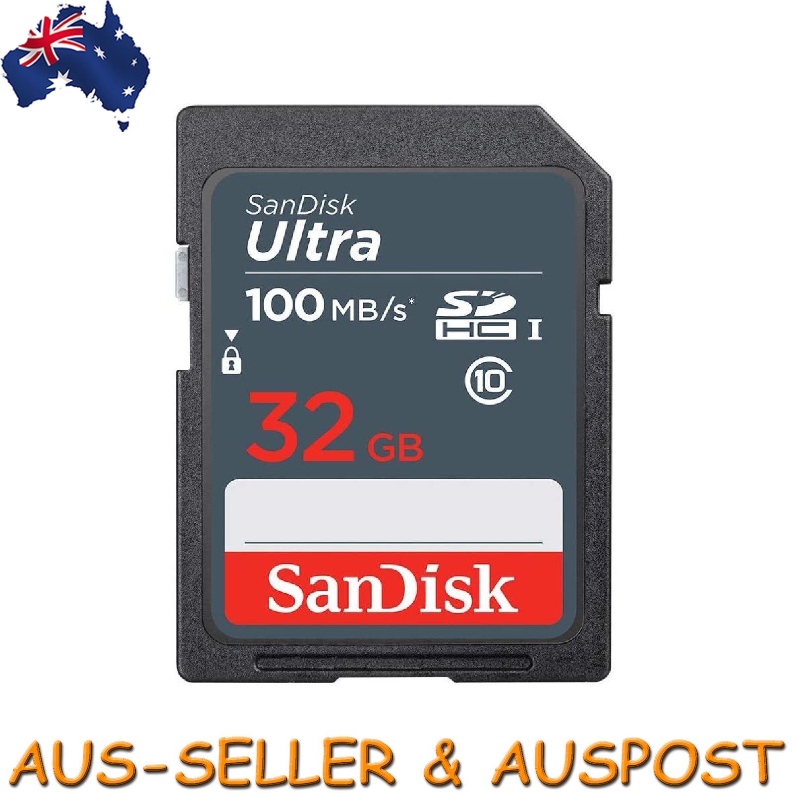 SanDisk Ultra 32GB SDHC 100MB/S Class 10 SD Camera Memory TF Card DSLR Full HD