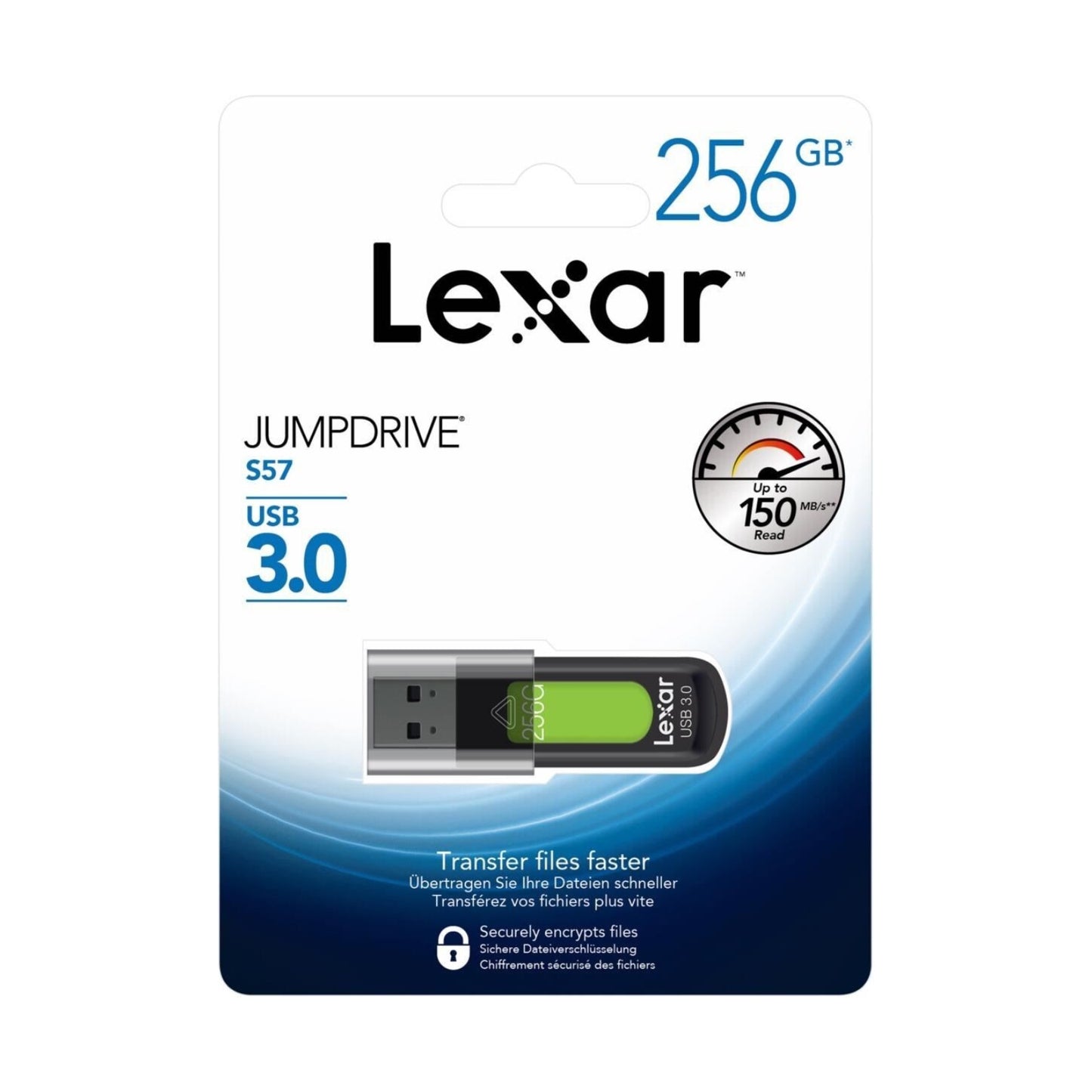 Lexar JumpDrive S57 32GB 64GB 128GB 256GB USB 3.0 Flash Drive Memory Pen PC MAC
