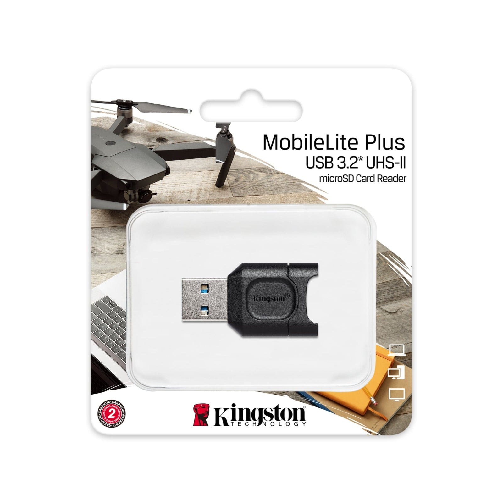 Kingston MobileLite Plus USB 3.2 Micro SDHC/SDXC Micro SD Card Reader High Speed