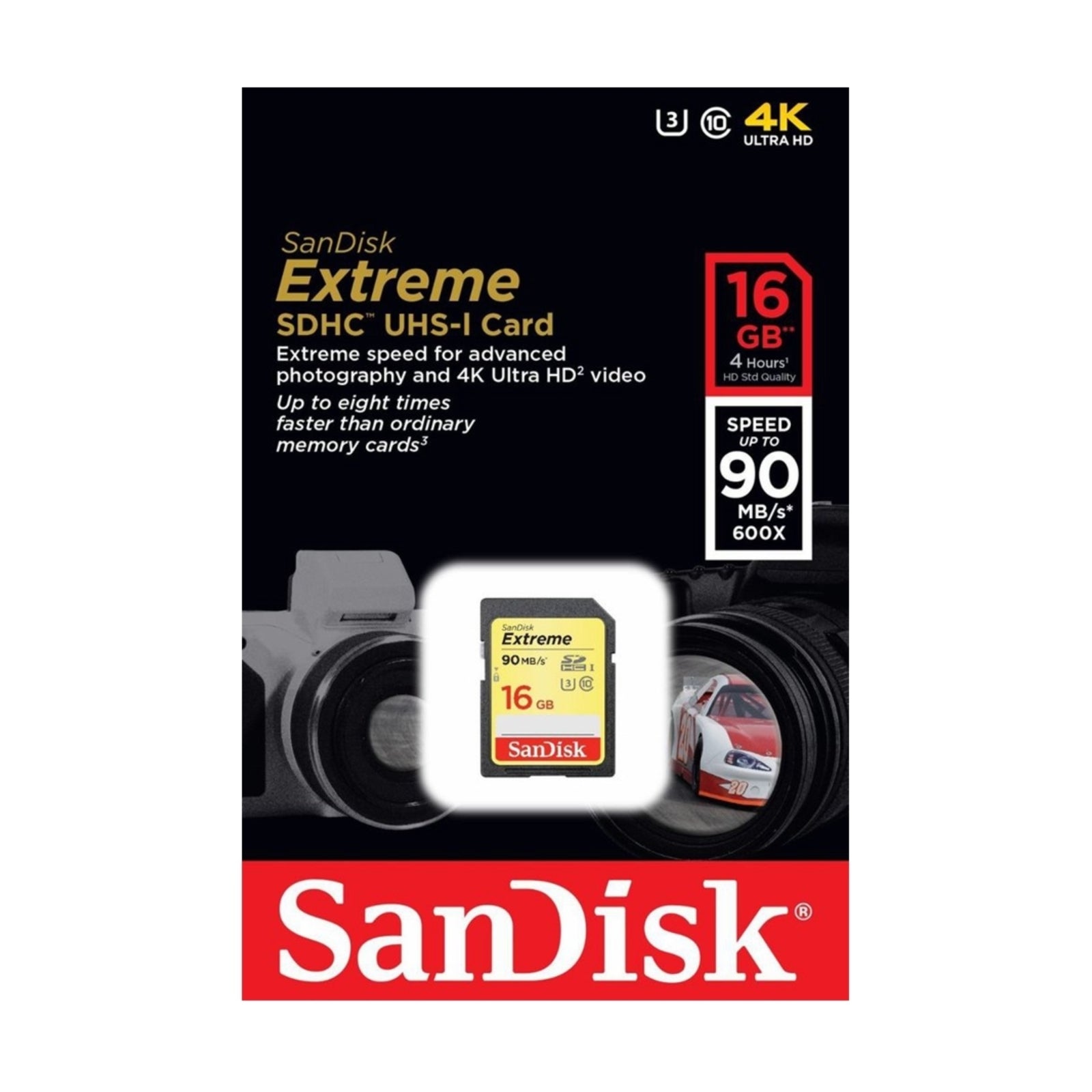 SanDisk Extreme 32GB 64GB 128GB 256GB SDHC SD Camera Memory Card DSLR 4K UHD