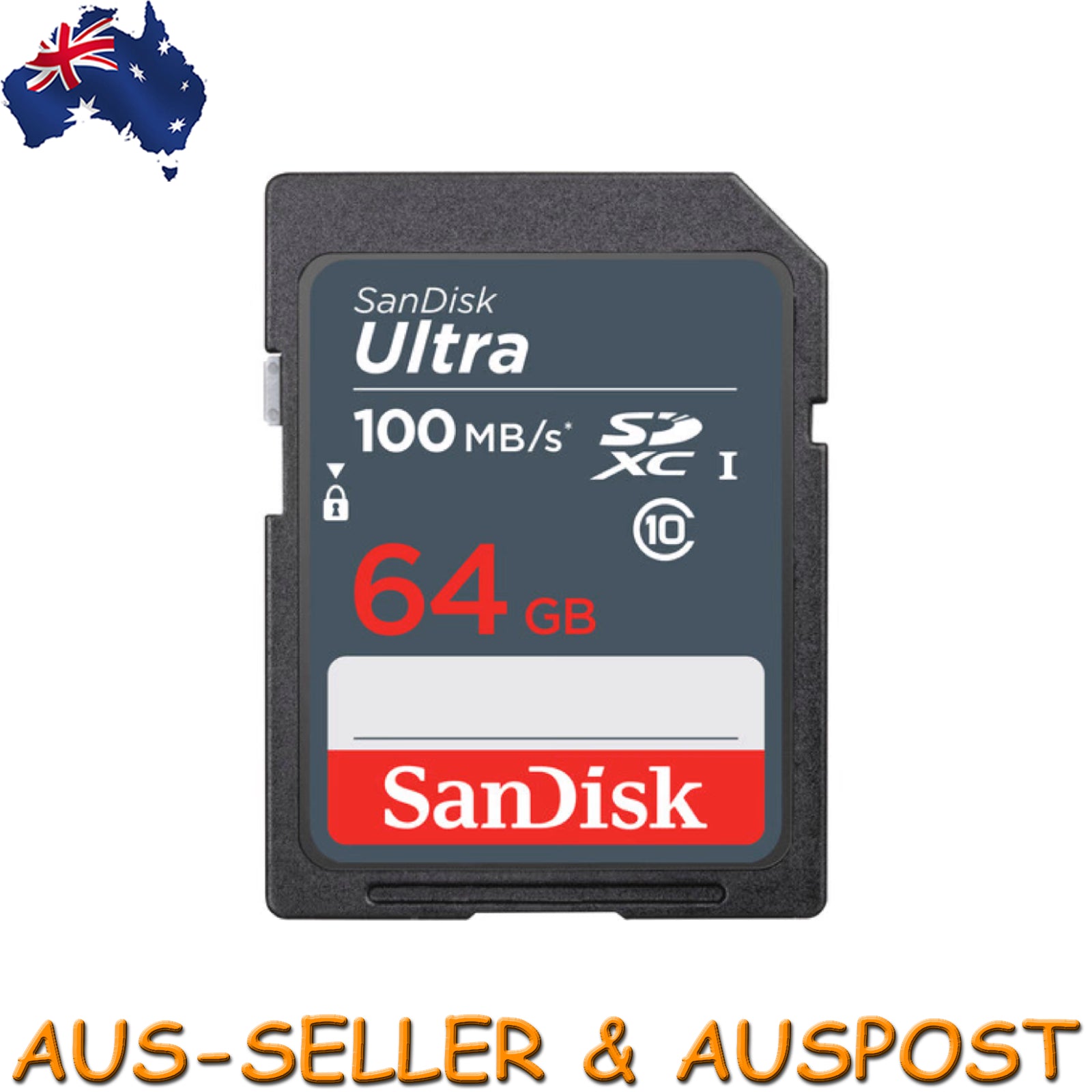 SanDisk Ultra 64GB SDXC 100MB/S Class 10 SD Camera Memory TF Card DSLR Full HD