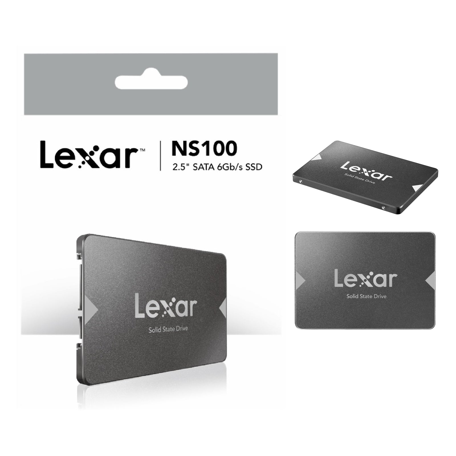 Lexar NS100 128GB 256GB 512GB SSD SATA III 520MB/S Internal Solid State Drive