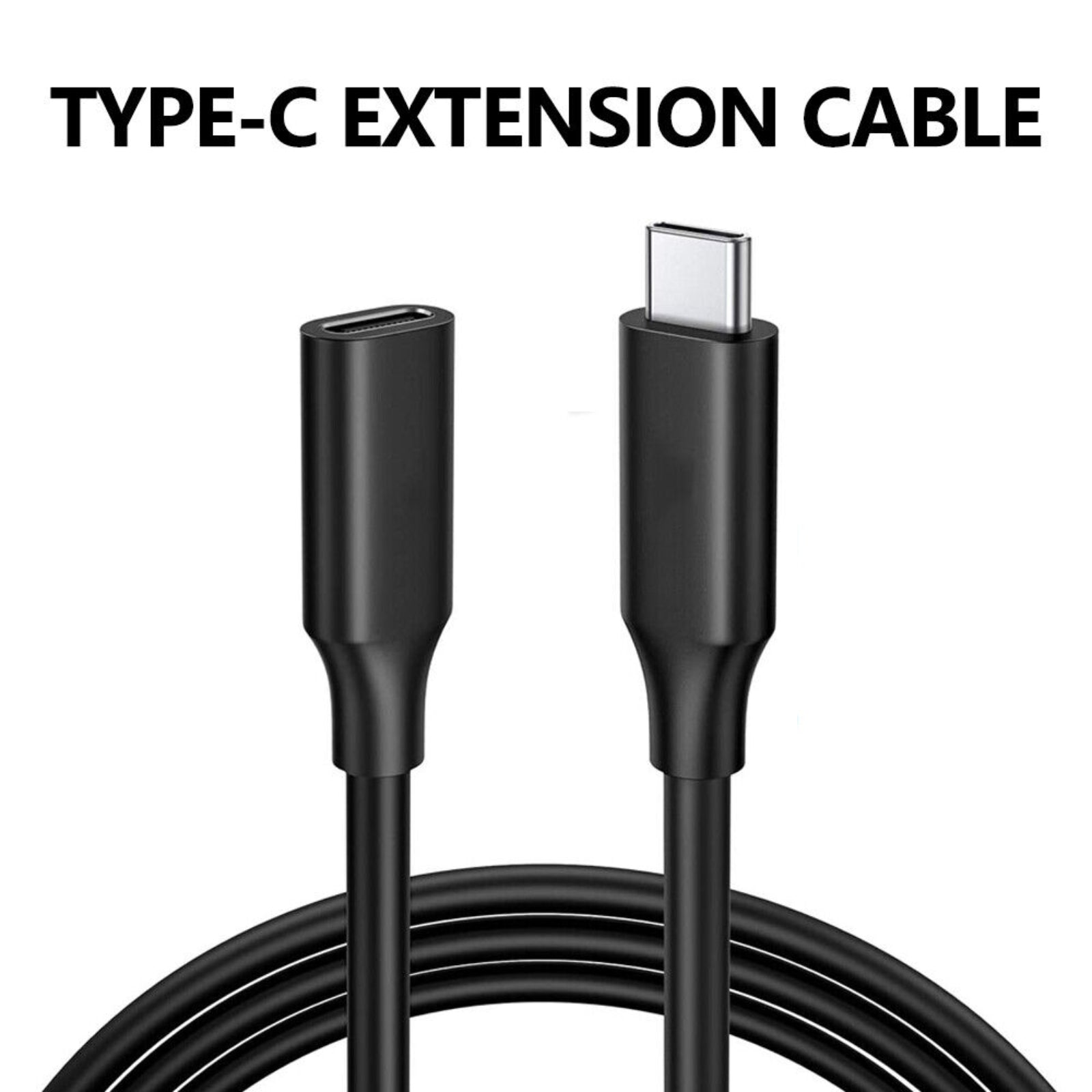 Type C USB 3.1 Extension Charging Data Cable Male To Female Cord Lead Adapter 2m