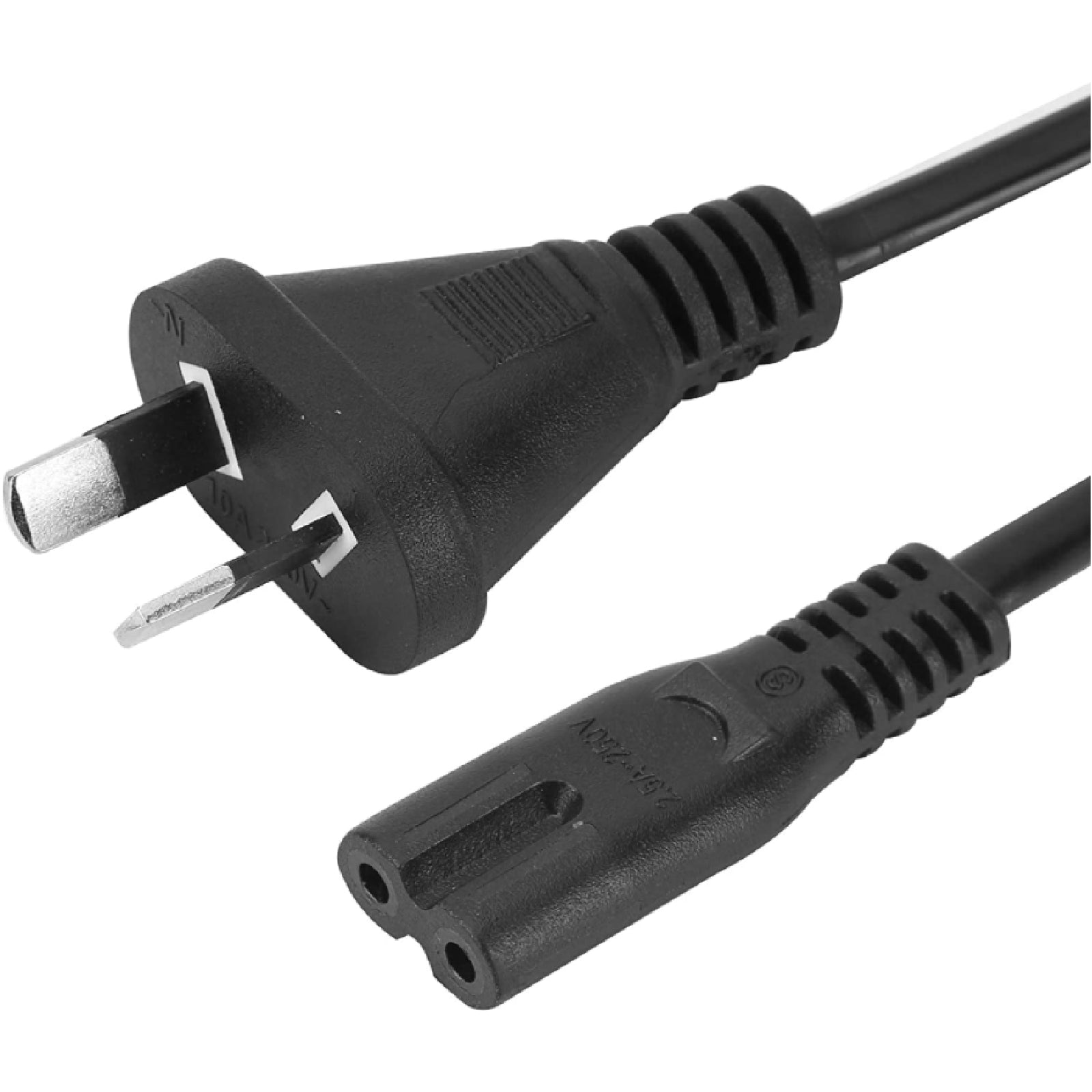 PS4 PS5 Mains Power Supply Lead Cord Cable 2 Pin Figure 8 Plug Flat Head 1.5M