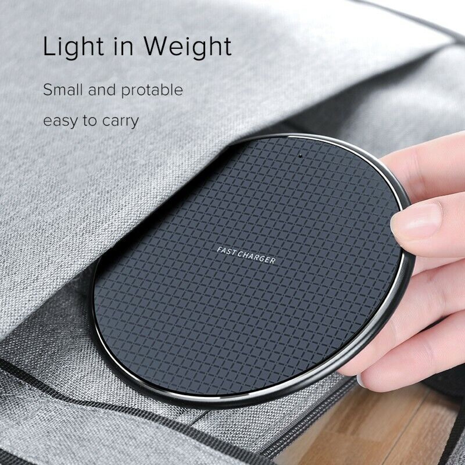 Fast Charging Qi Wireless Charger Pad For IPhone 13 12 11 Pro Samsung S21 S20