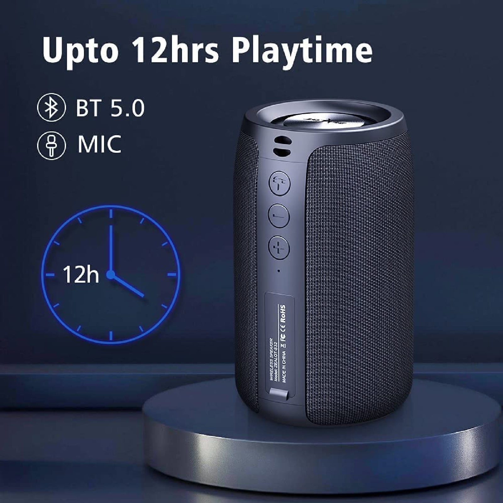 Portable Wireless Bluetooth Stereo Music Waterproof Boom Sound Speaker Universal