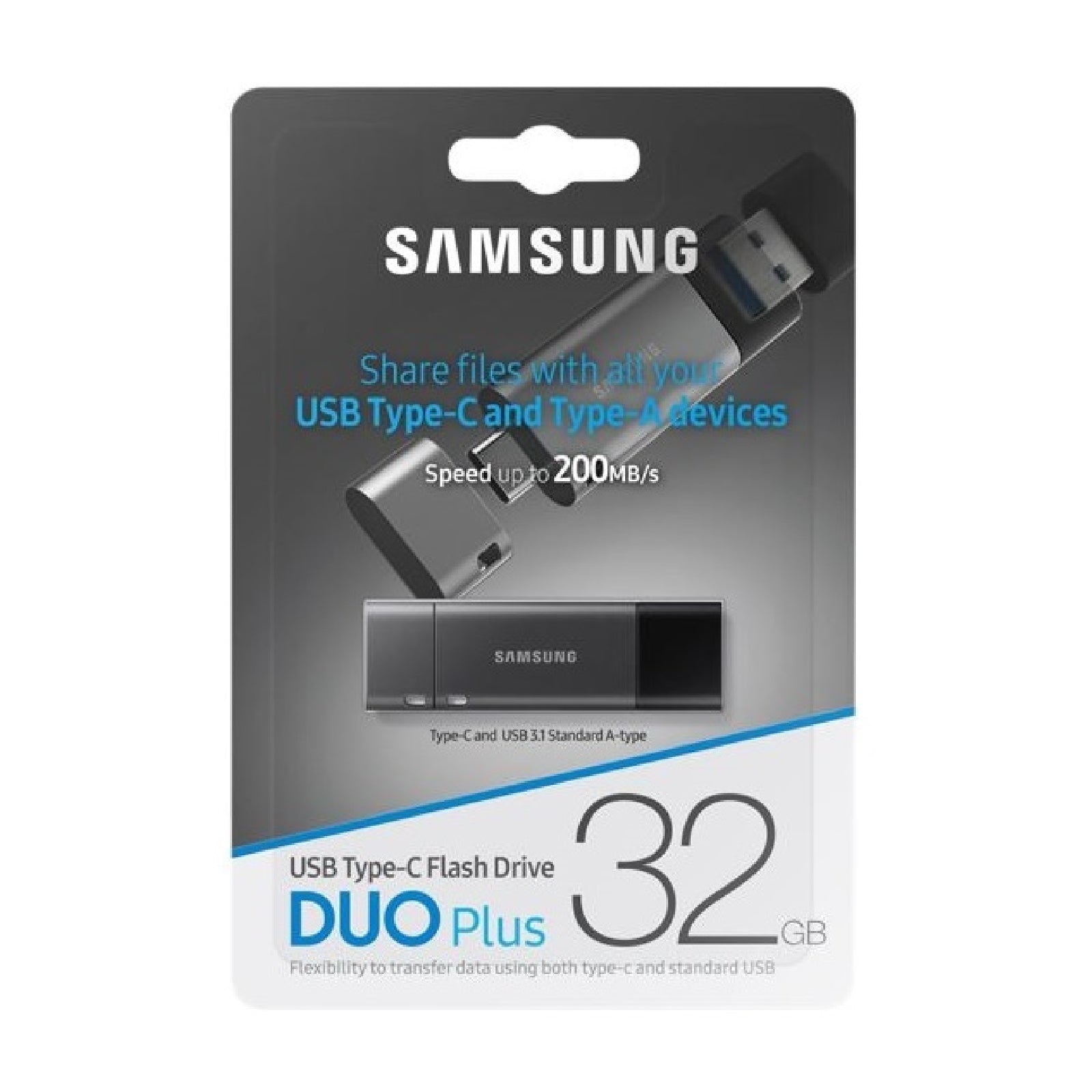 Samsung Duo Plus 32GB 64GB 128GB 256GB USB 3.1 Type C To Type A USB-C OTG