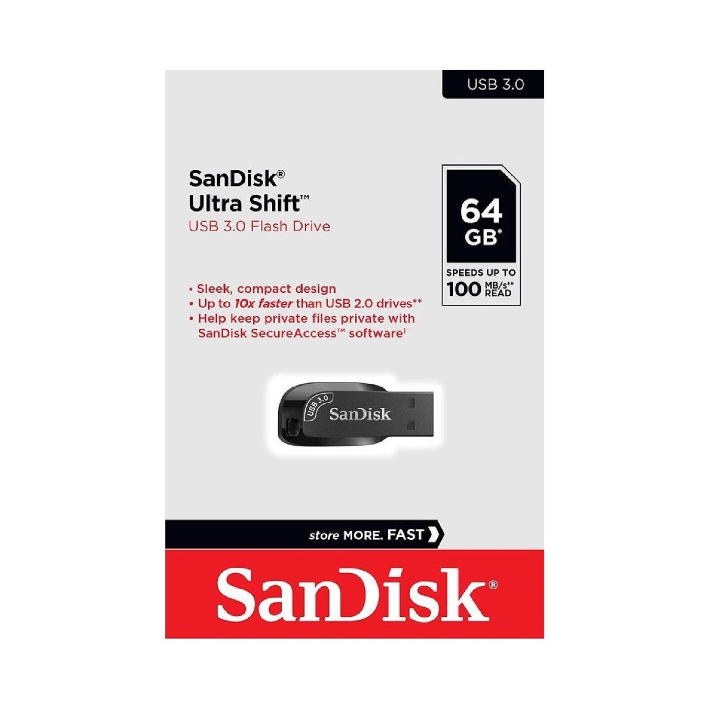 SanDisk Ultra Shift 32GB 64GB 128GB 256GB USB 3.0 Flash Drive Memory Pen PC MAC