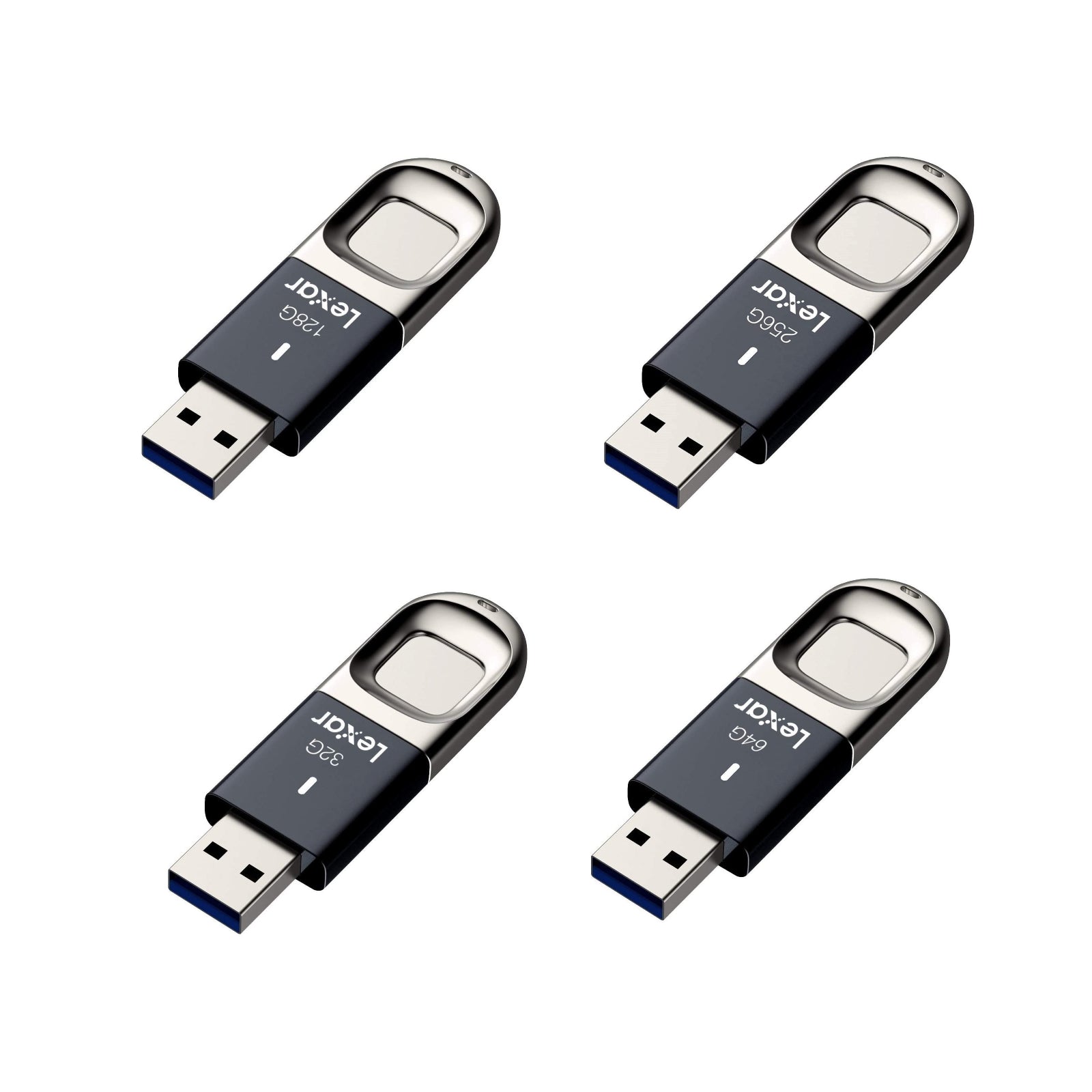 Lexar JumpDrive F35 32GB 64GB 128GB 256GB USB 3.0 Fingerprint Flash Drive PC MAC