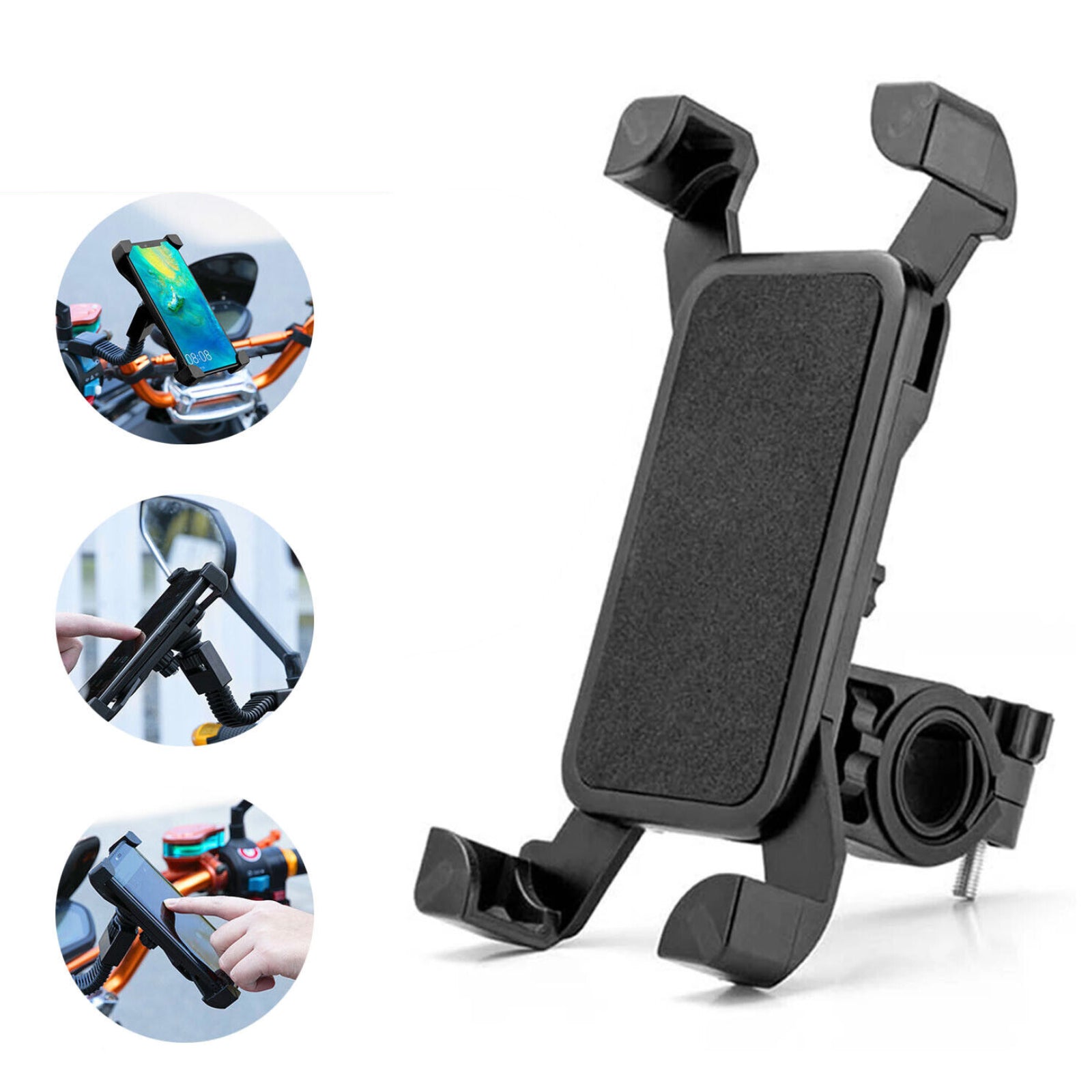 360° Rotation Mobile Phone Handlebar Mount Holder For Motorcycle Bicycle Bike