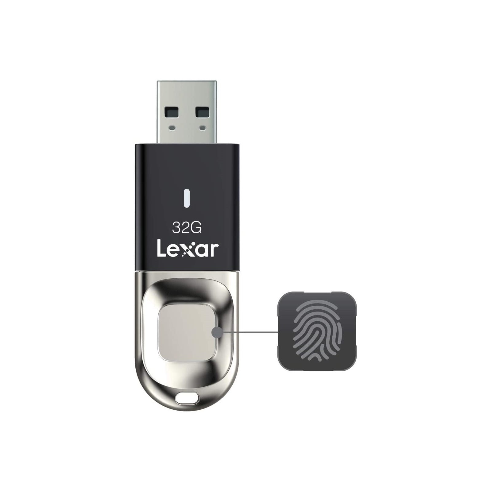 Lexar JumpDrive F35 32GB USB 3.0 Fingerprint Flash Drive Memory Stick Pen PC MAC