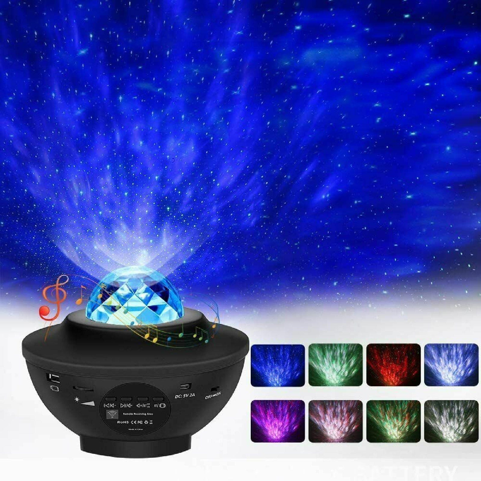 Galaxy Starry Night Light Projector Ocean Star Sky Party Kids Baby Room LED Lamp