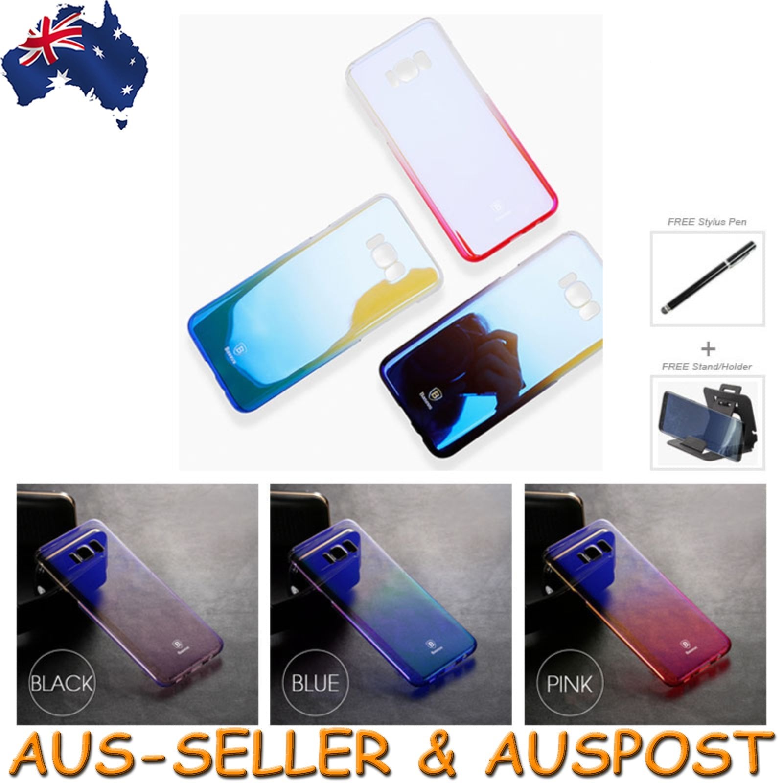 BASEUS GENUINE Galaxy S8 S8+ Plus Cover Case Skin Slim Samsung Strong FREE GIFT