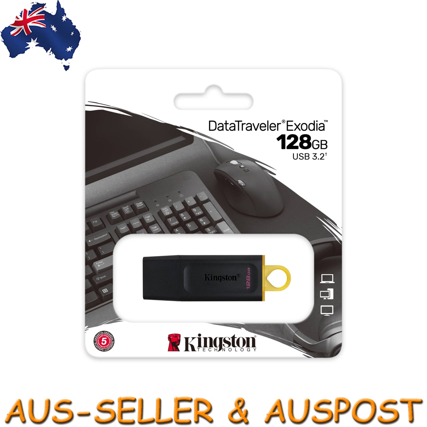 Kingston Data Traveler Exodia 128GB USB 3.2 Flash Drive Memory Stick Pen PC Mac