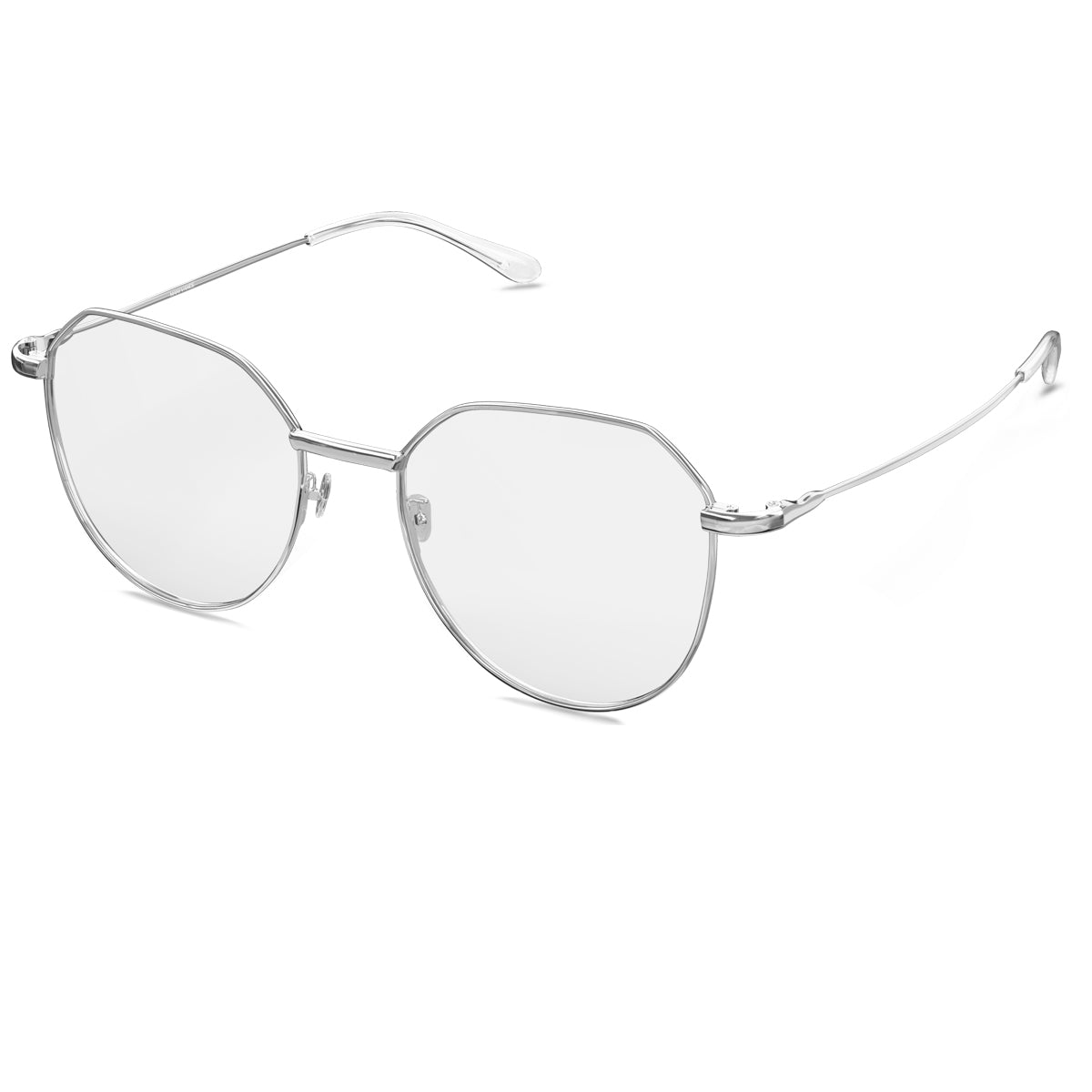 MANI VANCE Quincy Silver Blue Light Blocking Computer Glasses Eye Protection