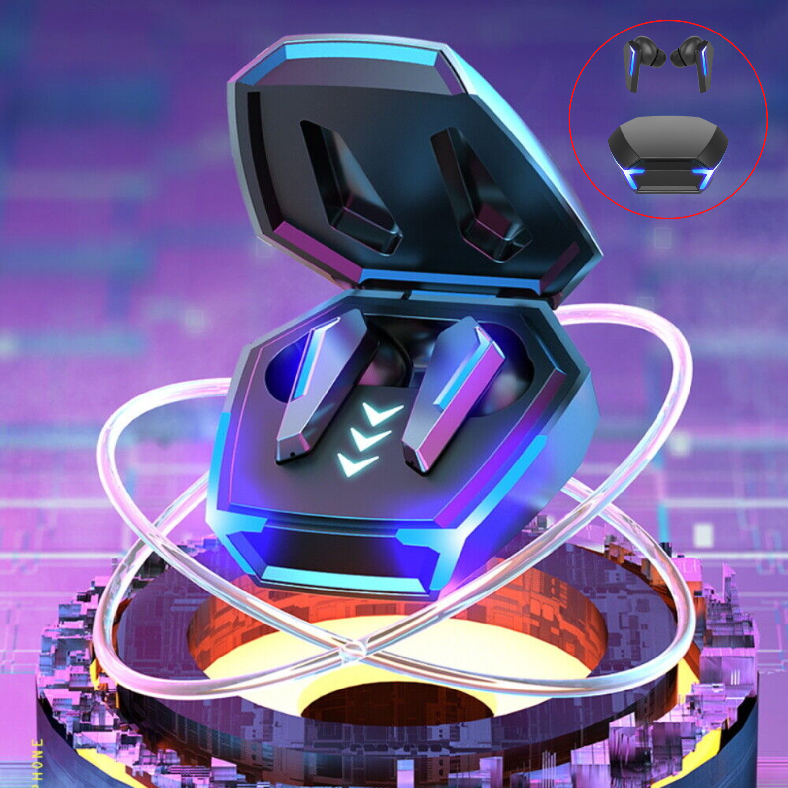 Wireless Bluetooth Earbuds 40ms Ultra Low-Latency Earphones Specially For Gaming