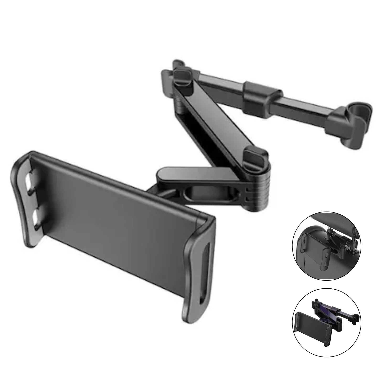 Universal Extendable Car Back Seat Headrest Long Mount Holder For IPad Tablet