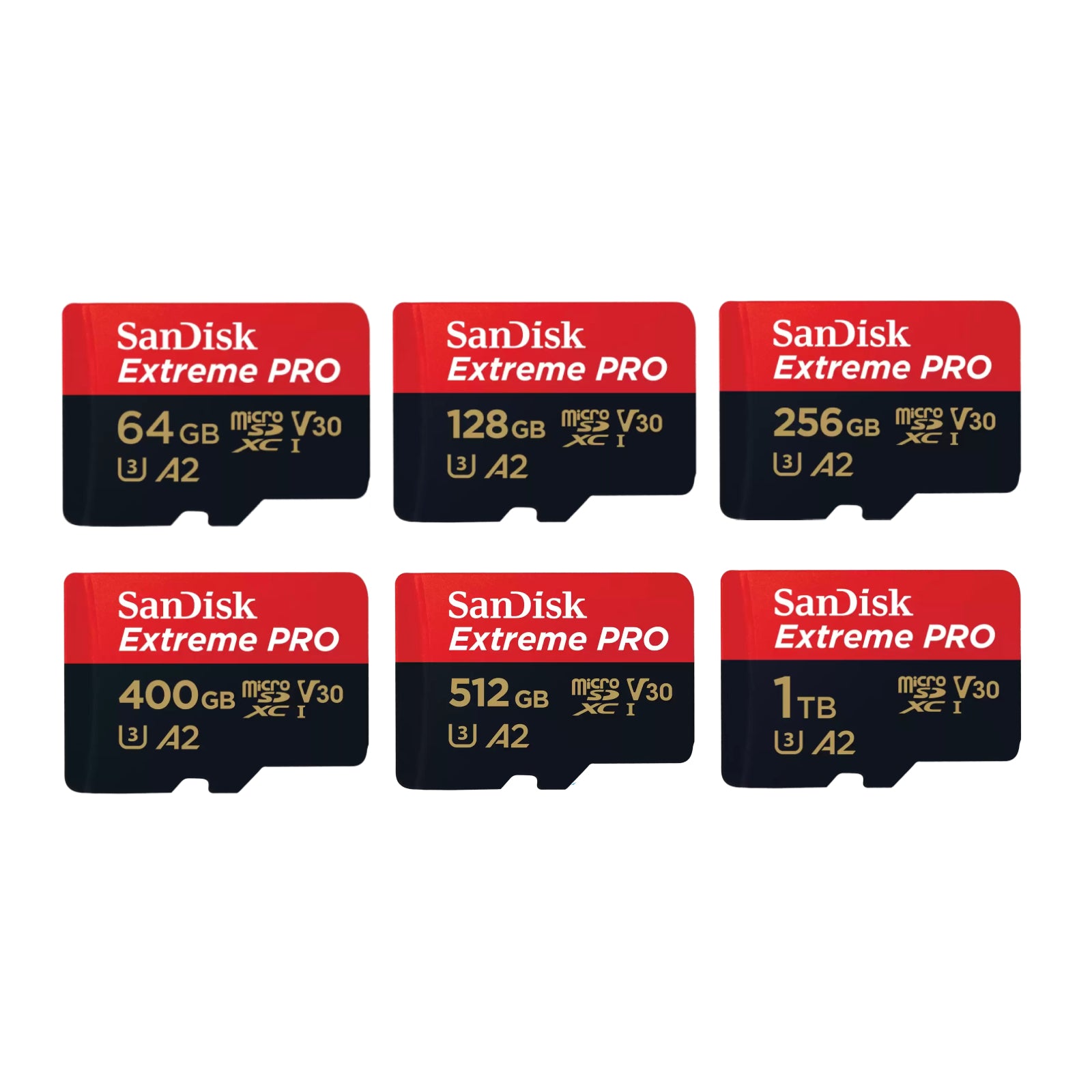 SanDisk Extreme Pro 64GB 128GB 256GB 400GB 512GB 1TB Micro SD Card GoPro 4K
