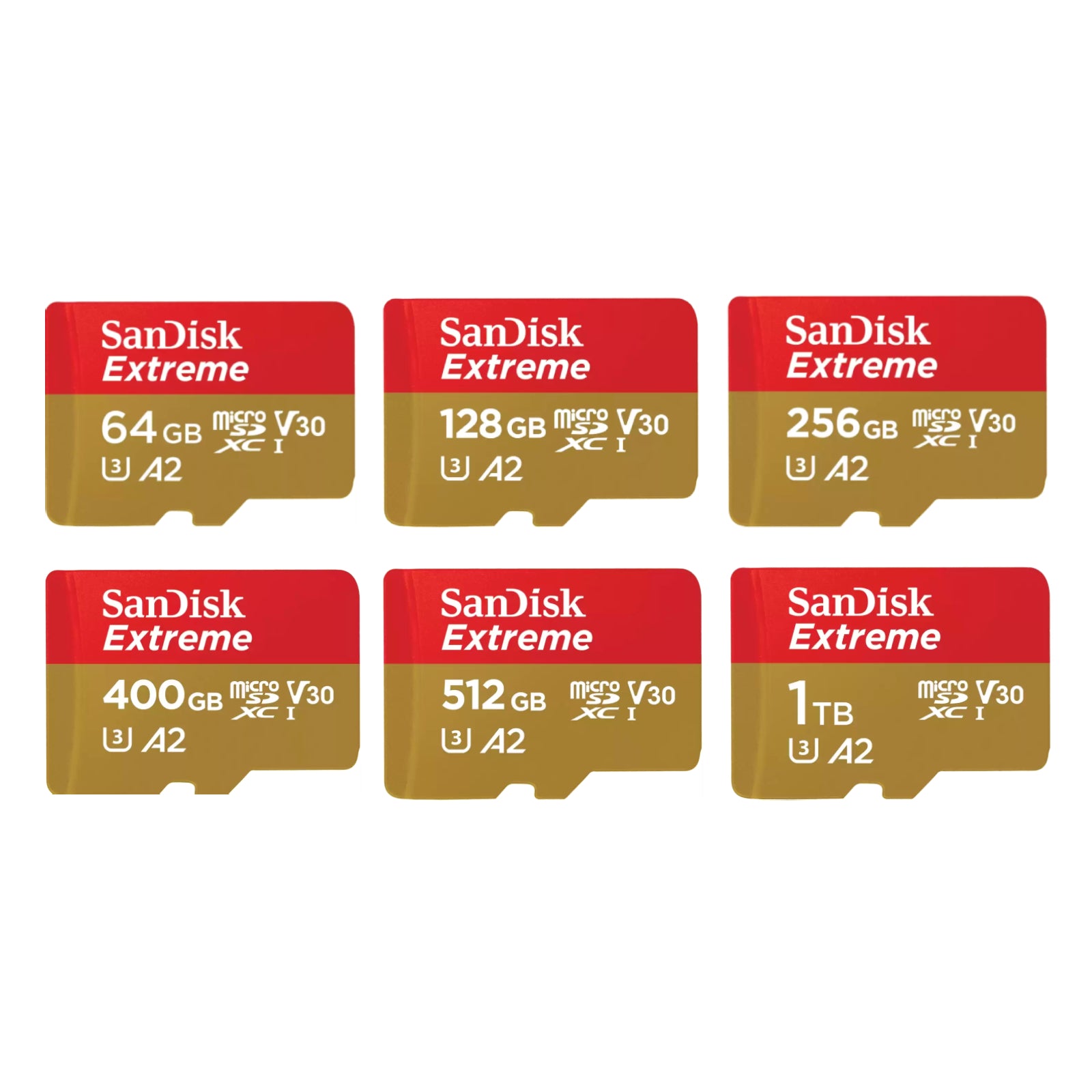 SanDisk Extreme 32GB 64GB 128GB 256GB 512GB 1TB Micro SD Memory Card GoPro 4K