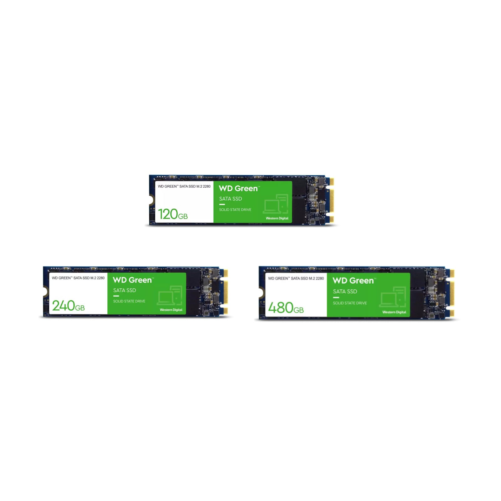 WD Green 120GB 240GB 480GB SSD Nand M.2 SATA Internal Solid State Drive Laptop