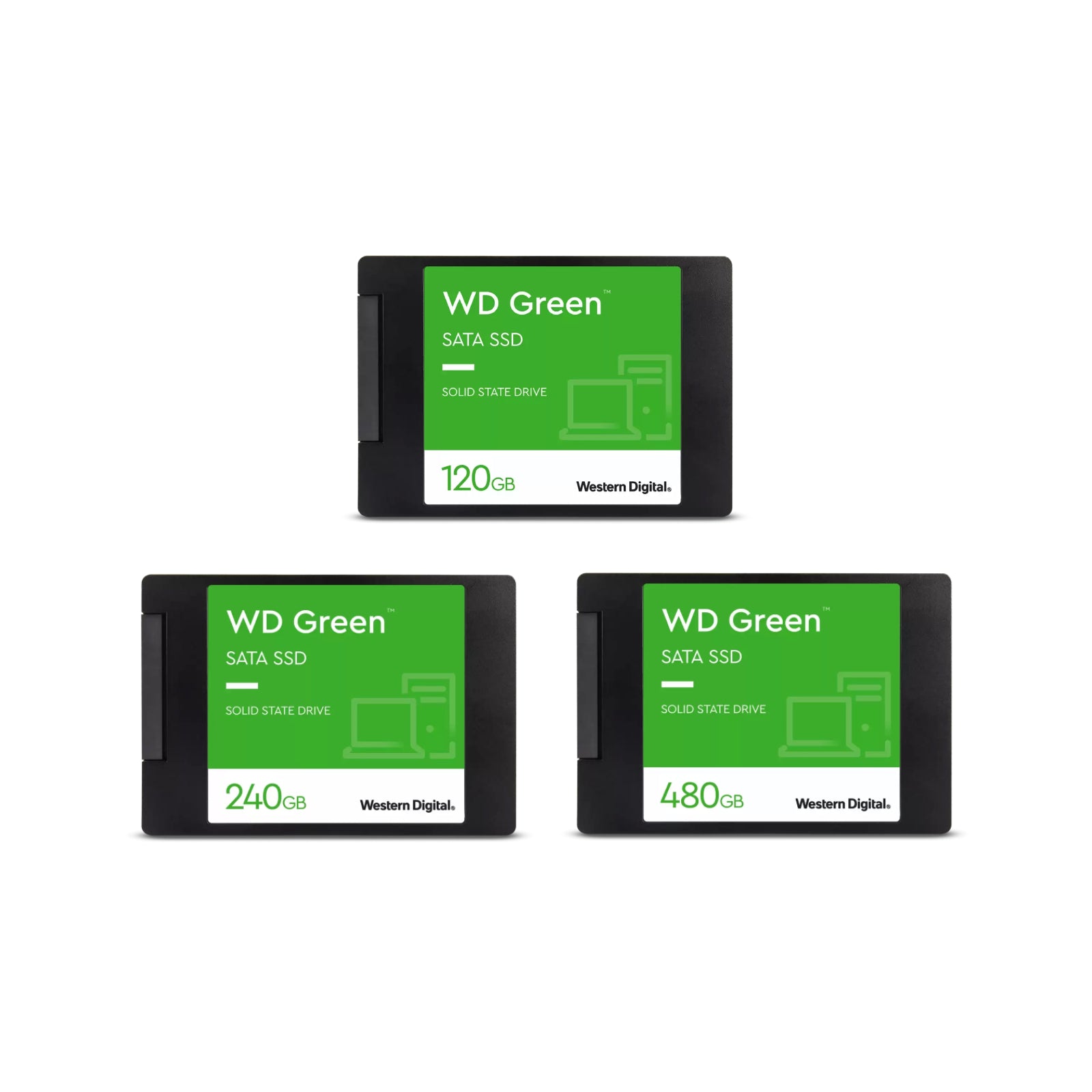 WD Green 120GB 240GB 480GB SSD 3D Nand SATA Internal Solid State Drive 2.5"
