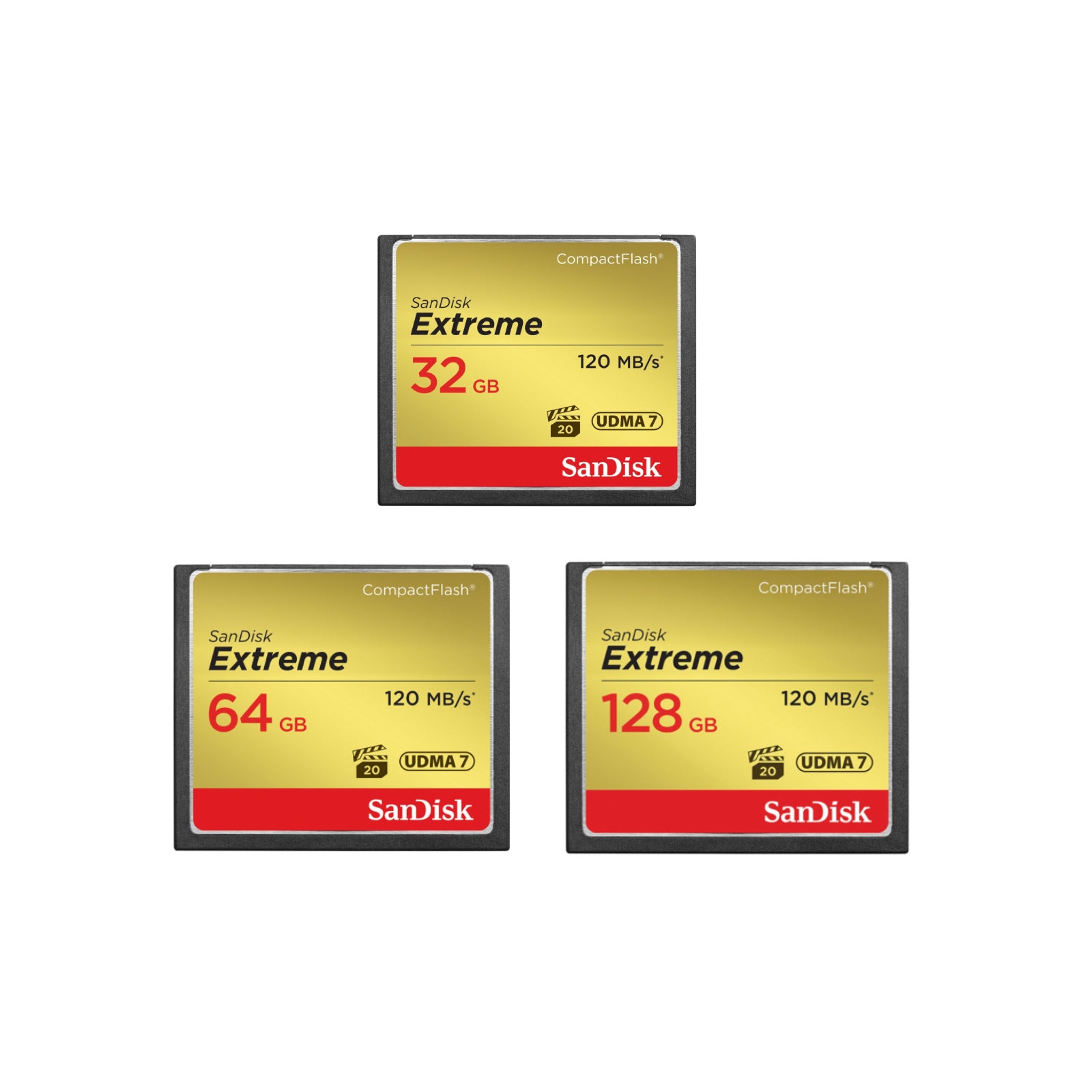 SanDisk Extreme UDMA7 32GB 64GB 128GB Compact Flash CF Memory Card DSLR Full HD