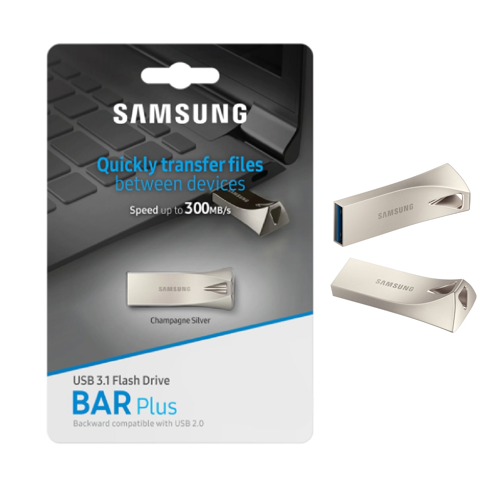 Samsung Bar Plus 32GB 64GB 128GB 256GB USB 3.1 Flash Drive Memory Pen Drive