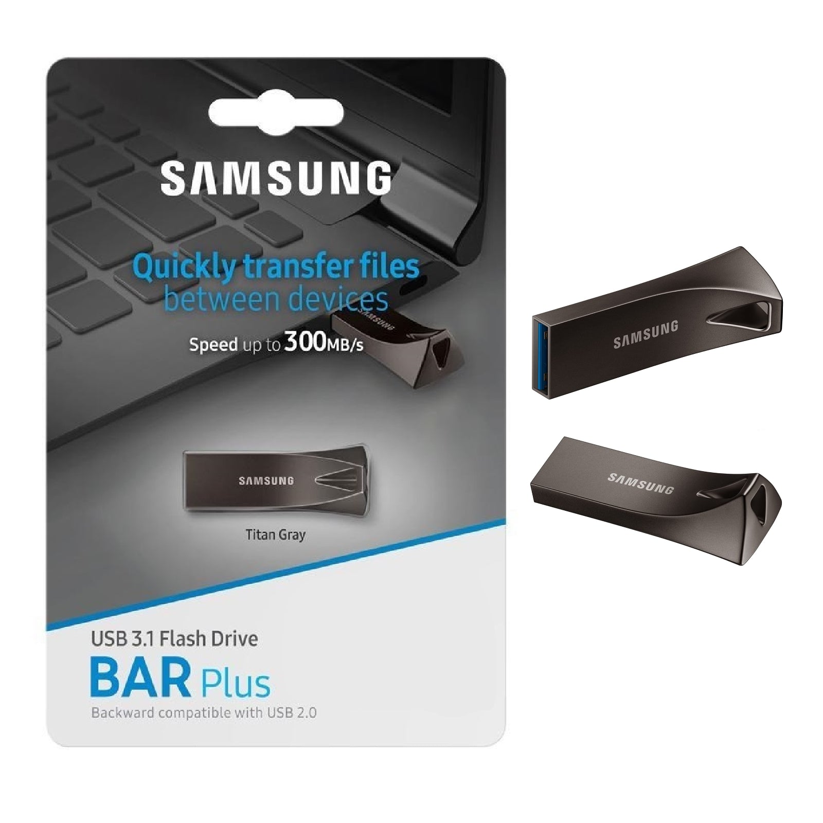 Samsung Bar Plus 32GB 64GB 128GB 256GB USB 3.1 Flash Drive Memory Pen Drive