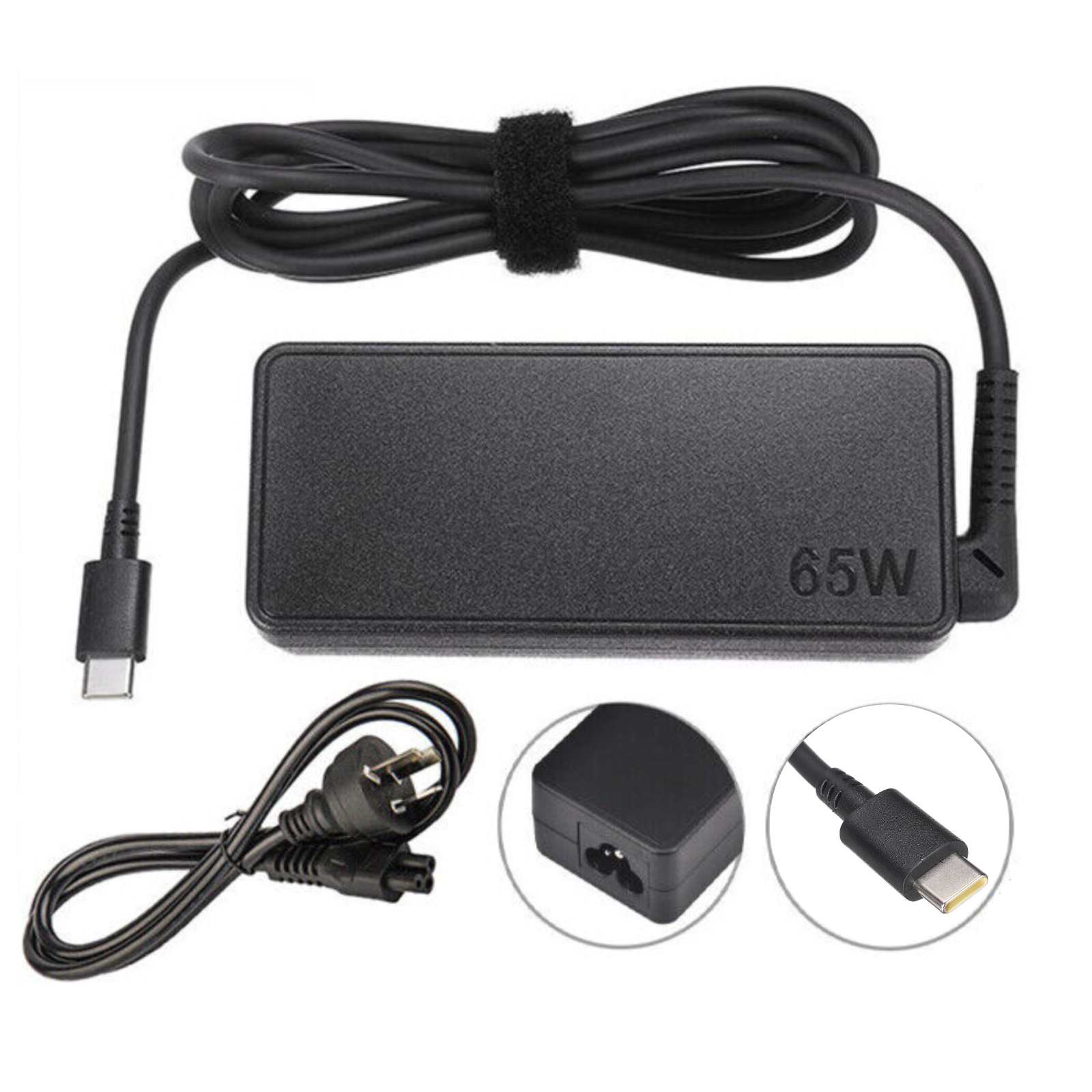 USB-C Type-C AC Adapter Laptop Charger For Lenovo ThinkPad Yoga Dell HP ASUS 65W