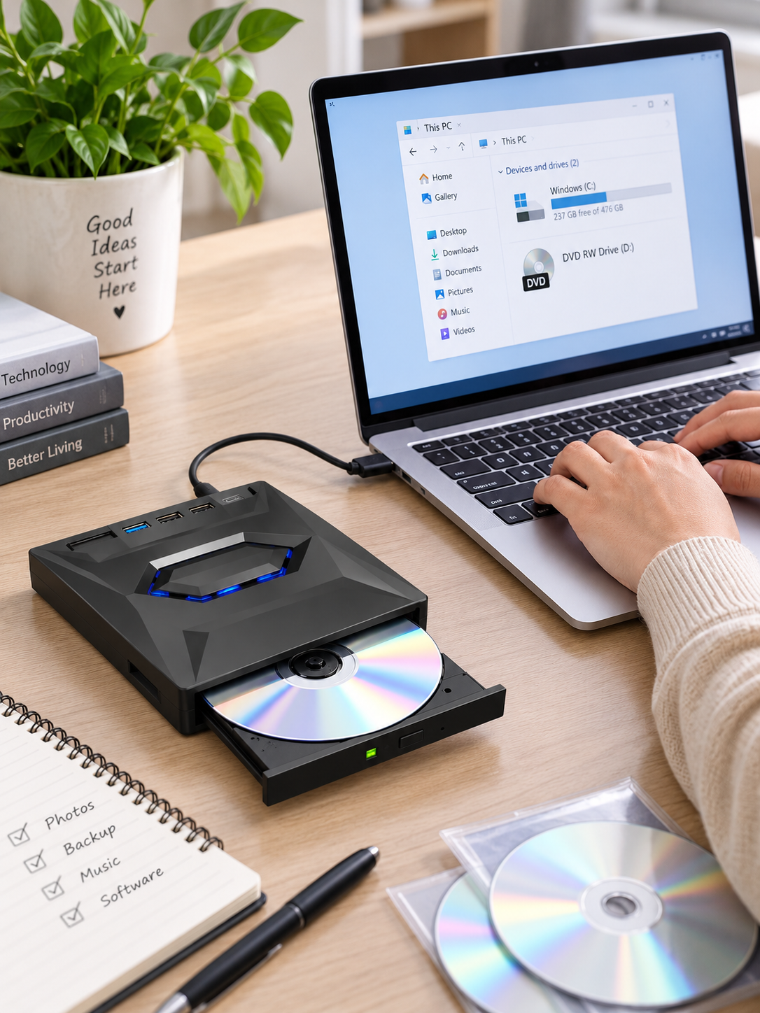 Portable CD/DVD Drive: Keep Your Favourite Discs Within Reach 💿