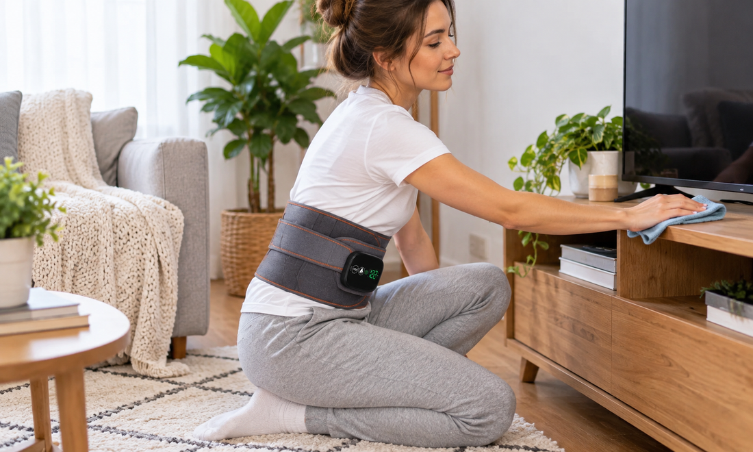 Everyday Comfort: Heated Vibrating Waist Belt for Daily Routines