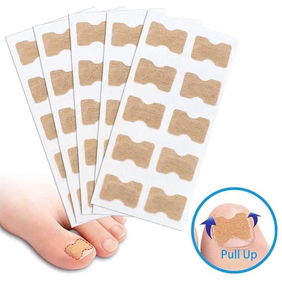 50x Toe Ingrown Nail Correction Patch Glue Free Toenail Sticker Foot Care