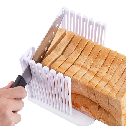 Kitchen Bread Slicing Guide Loaf Cutter Sandwich Toast Slicer for Easy Cutting