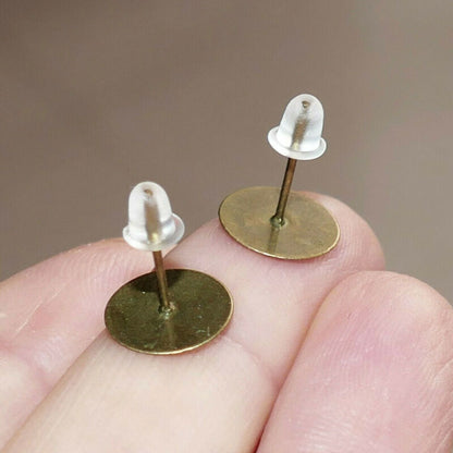 200pcs Clear Plastic Nut Backings Bullet 4mm Earring Back Stopper Clutch