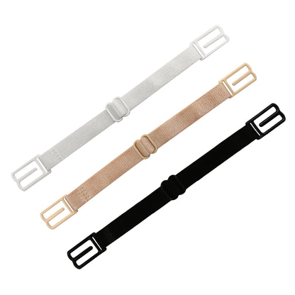 Adjustable Band Bra Strap Holder Lady Nonslip Elastic Strap Racer Clip 3PCS