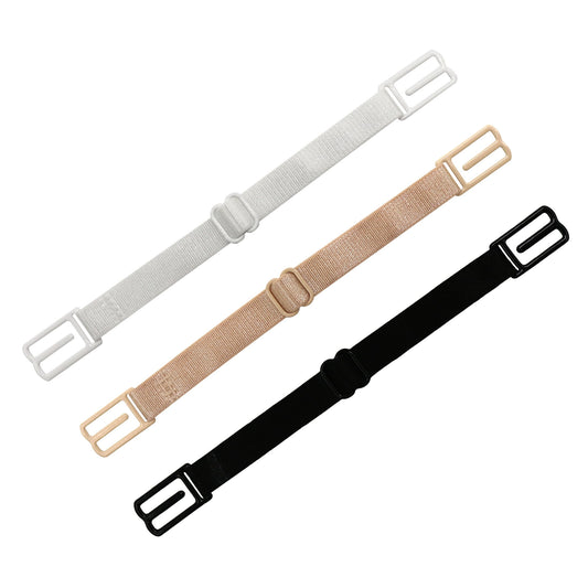 Adjustable Band Bra Strap Holder Lady Nonslip Elastic Strap Racer Clip 3PCS