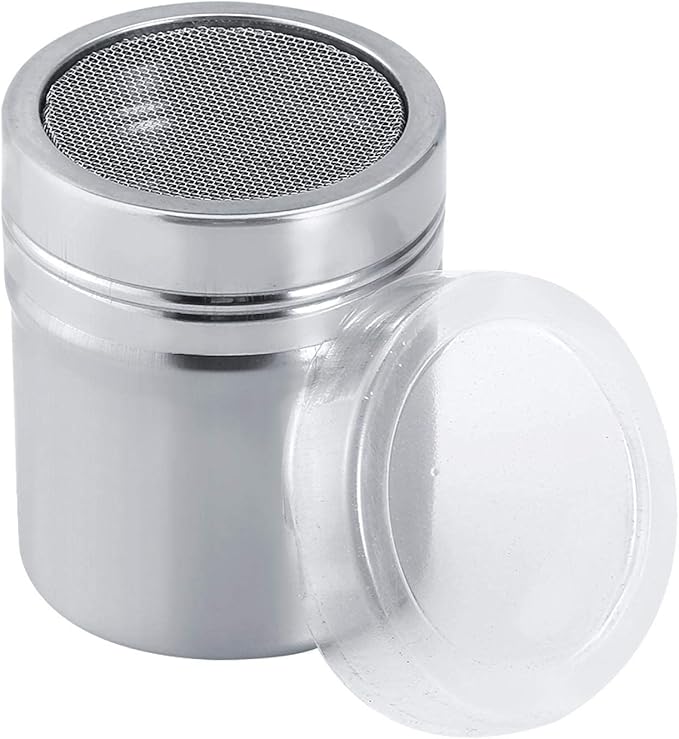 Stainless Steel Flour Duster Chocolate Powder Icing Sugar Cocoa Coffee Shaker