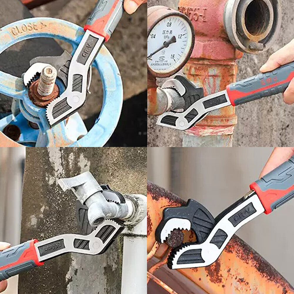 Self-locking Pipe Wrench Multifunctional Tool Industrial Grade 12in