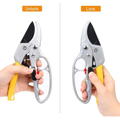 Gardening Plant Scissor Branch Pruner High Carbon Steel Pruning Shears Cutter