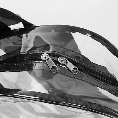 Travel Shoulder Bag Clear PVC Strap Book Bag Transparent School Backpack Bag