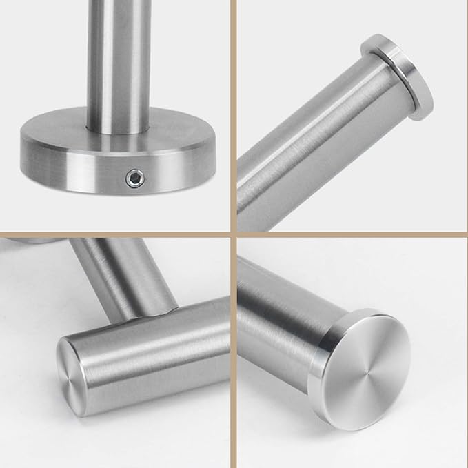 Stainless Steel Wall Mounted Toilet Paper Holder Bathroom Storage Hook