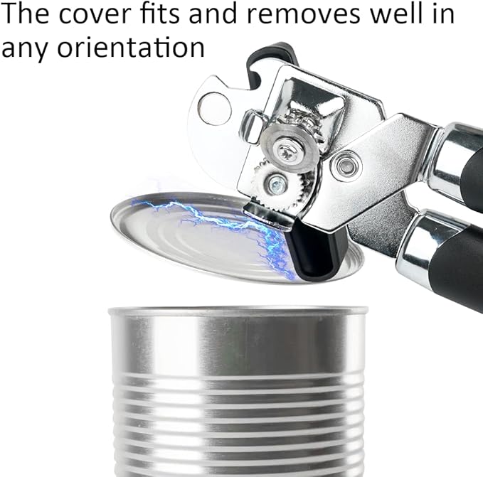 Manual Heavy Duty Can Opener 3-in-1 Can Bottle Opener Classic Stainless Steel