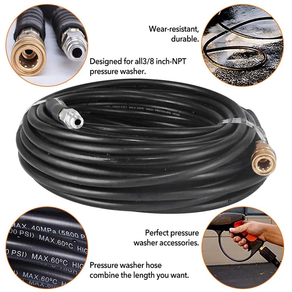20M Water Cleaner Replacement Pipe High Pressure 3/8" Connect Washer Hose