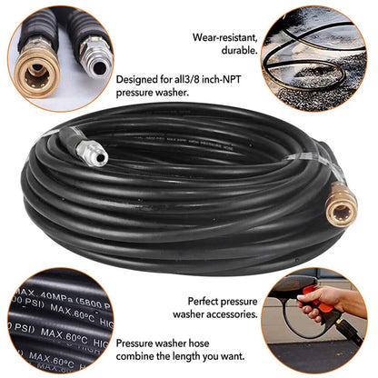 20M Water Cleaner Replacement Pipe High Pressure 3/8" Connect Washer Hose