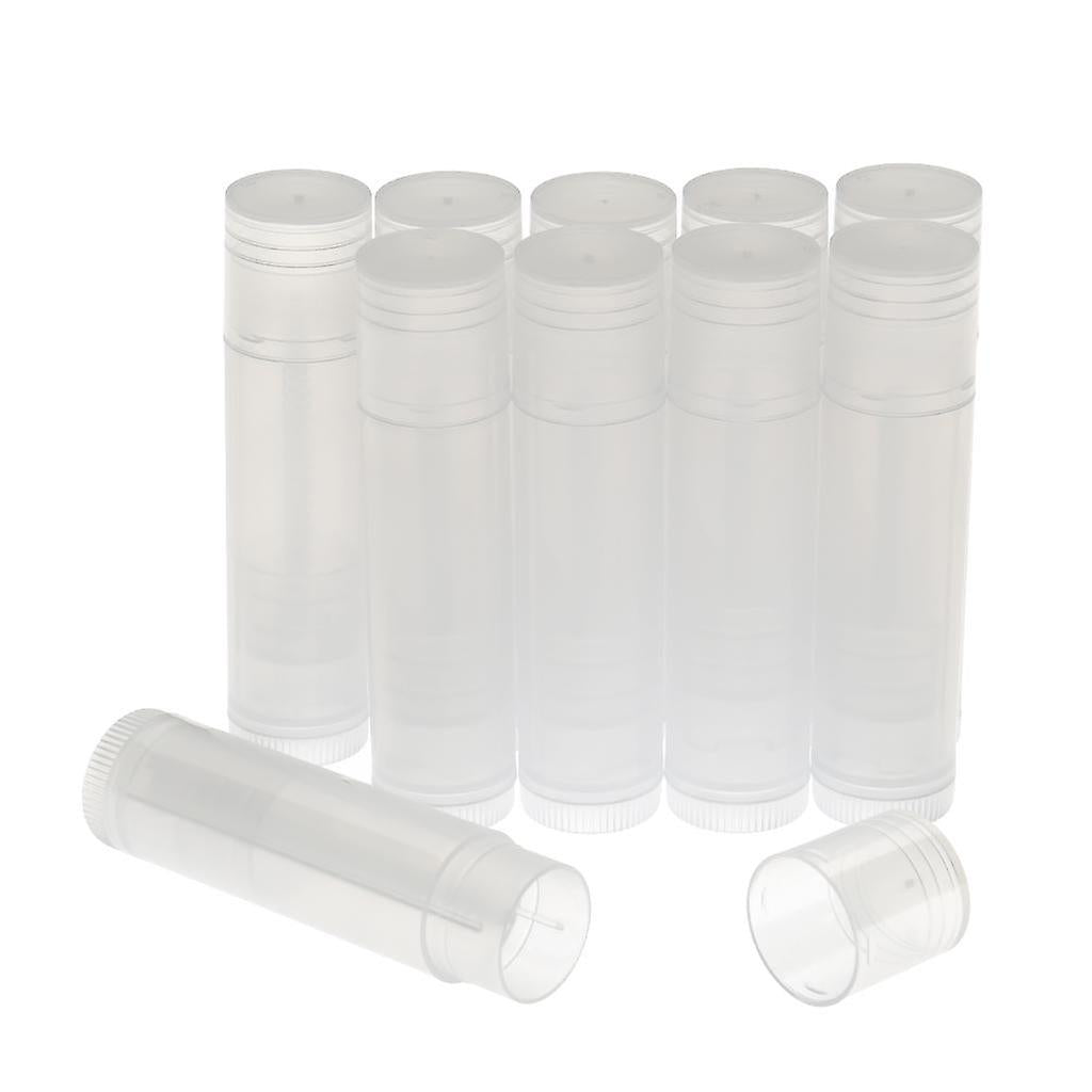 50x Transparent Lipstick Container Empty Lip Balm Tubes 5g DIY