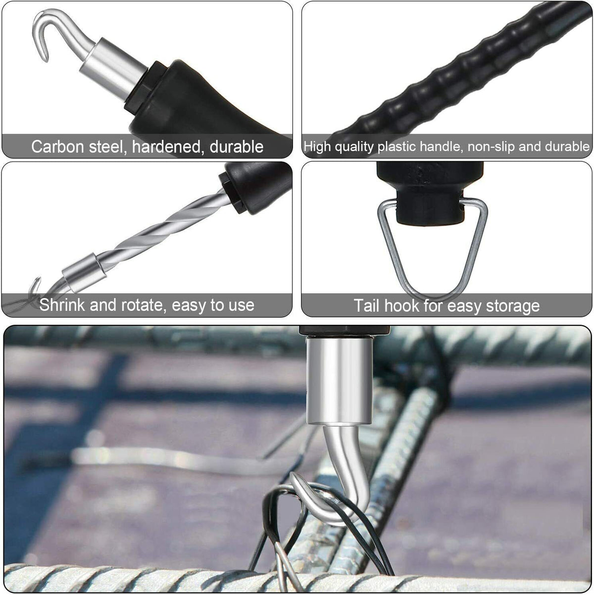 Twister Puller Rebar Bag Sealing Spiral Wire Tie Twisting Tying Tool