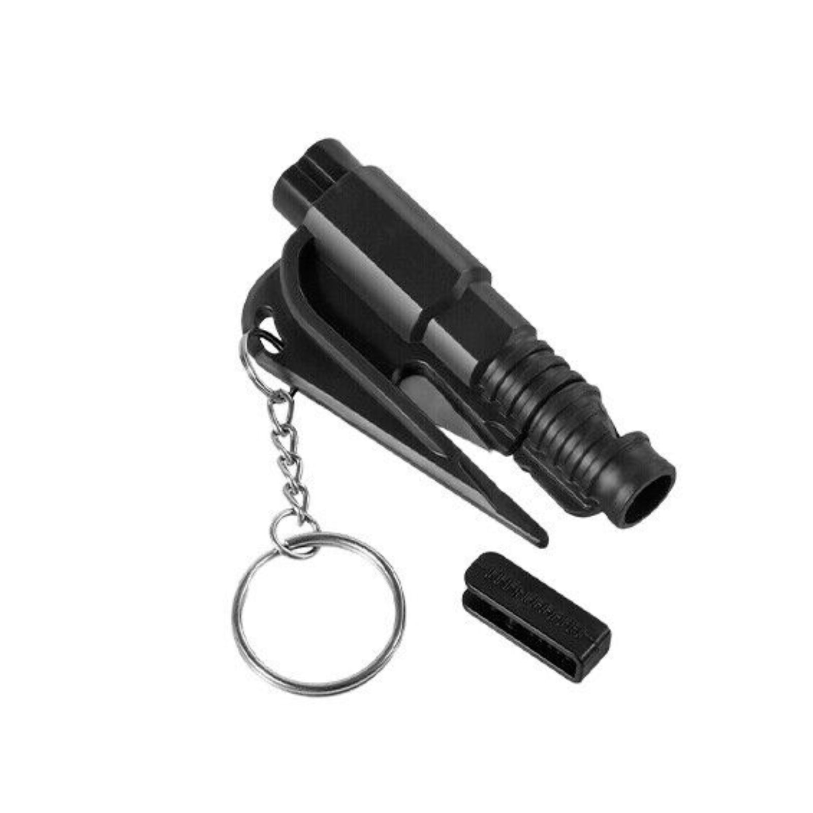 Black Emergency Car Safety Tool Window Glass Breaker Seat Belt Cutter Key Ring