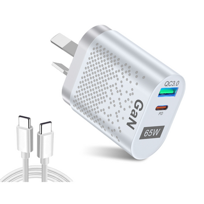 USB C Wall Charger Fast PD Power Adapter 65W GaN Charger