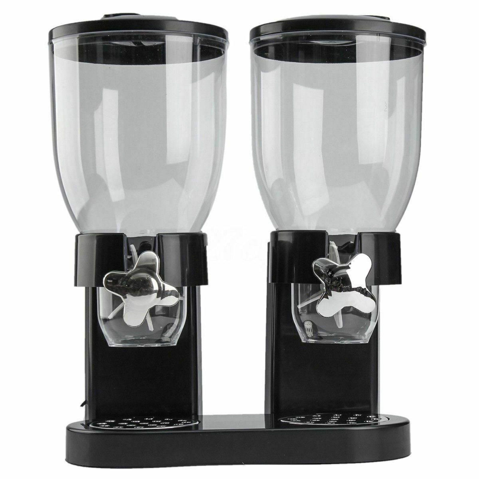 Food Grains Containers  Large Double Cereal Dispenser Dry Nuts Storage Container