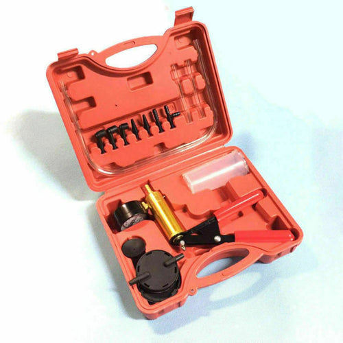 Car Motorbike Vacuum Pump Kit Hand Held Brake Bleeder Tester Set